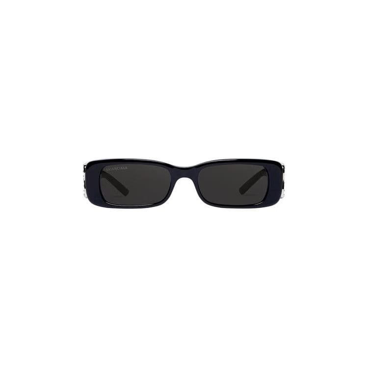 Balenciaga Dynasty Rectangle Sunglasses Black