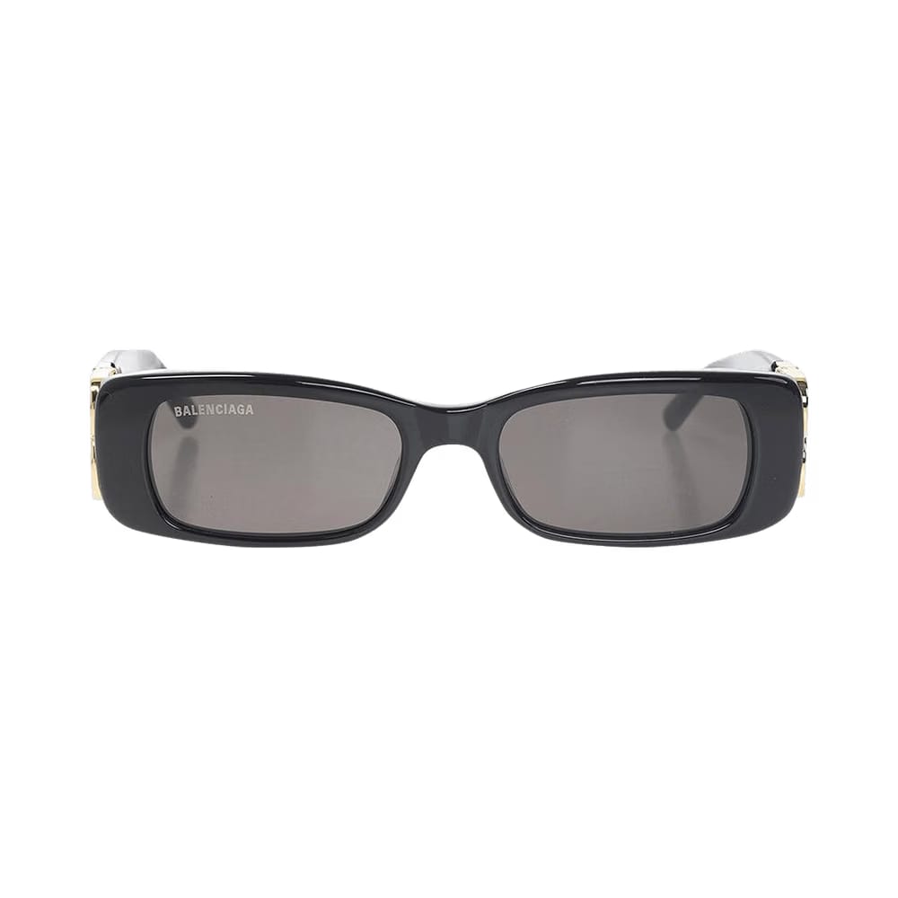 Balenciaga Dynasty Rectangle Sunglasses Black