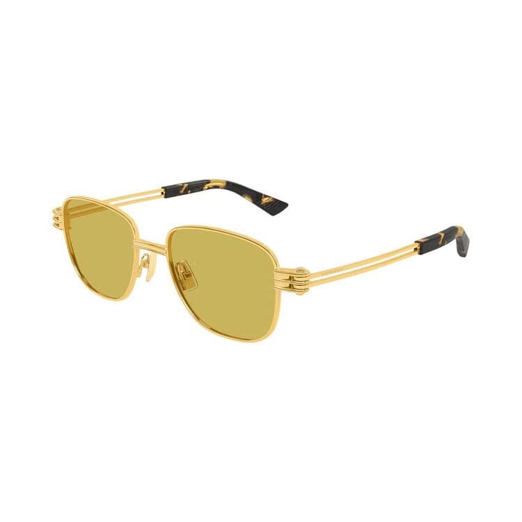 Bottega Veneta Square Sunglasses Gold/Yellow