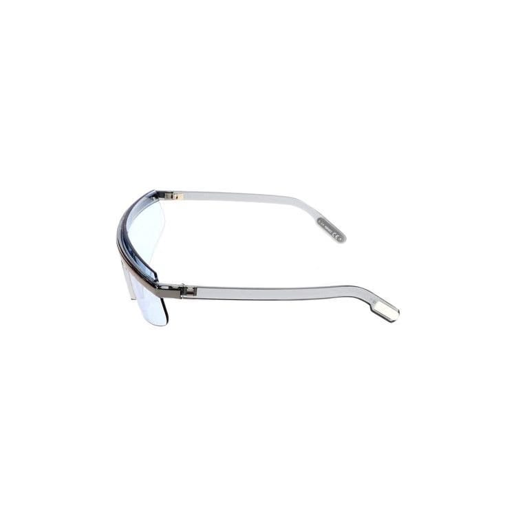 Kenzo Metallic Rim Visor Sunglasses Blue