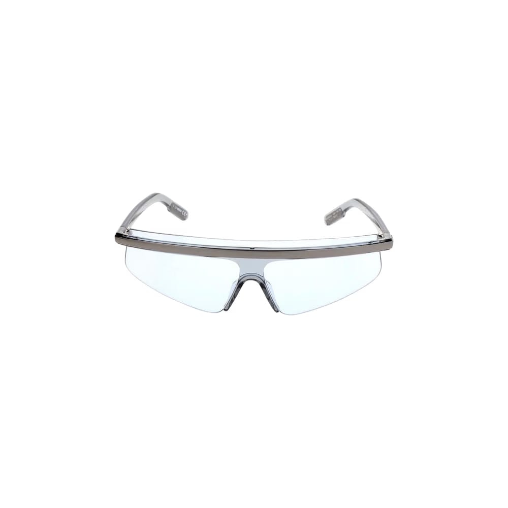Kenzo Metallic Rim Visor Sunglasses Blue