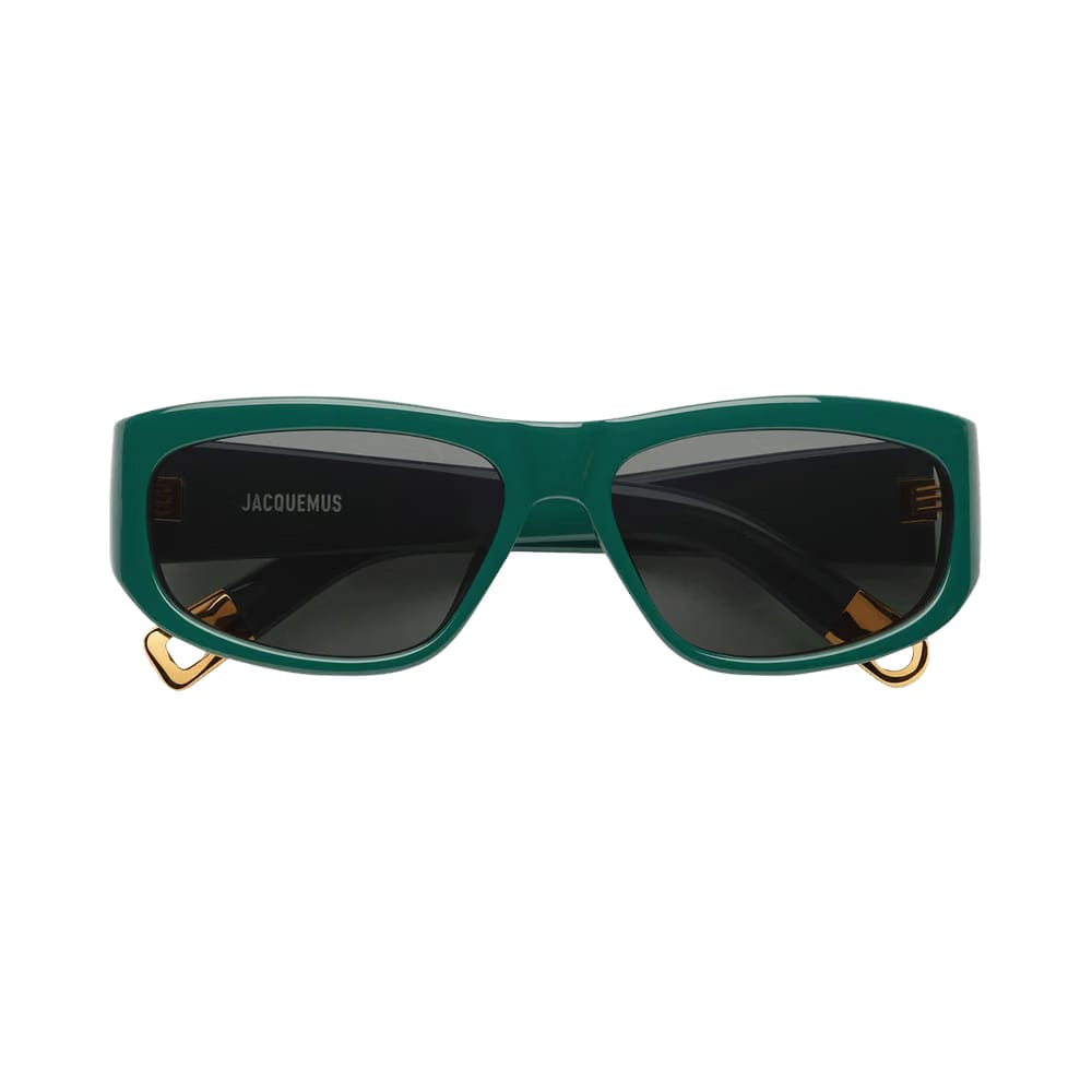 Jacquemus Pilota Sunglasses Dark Green