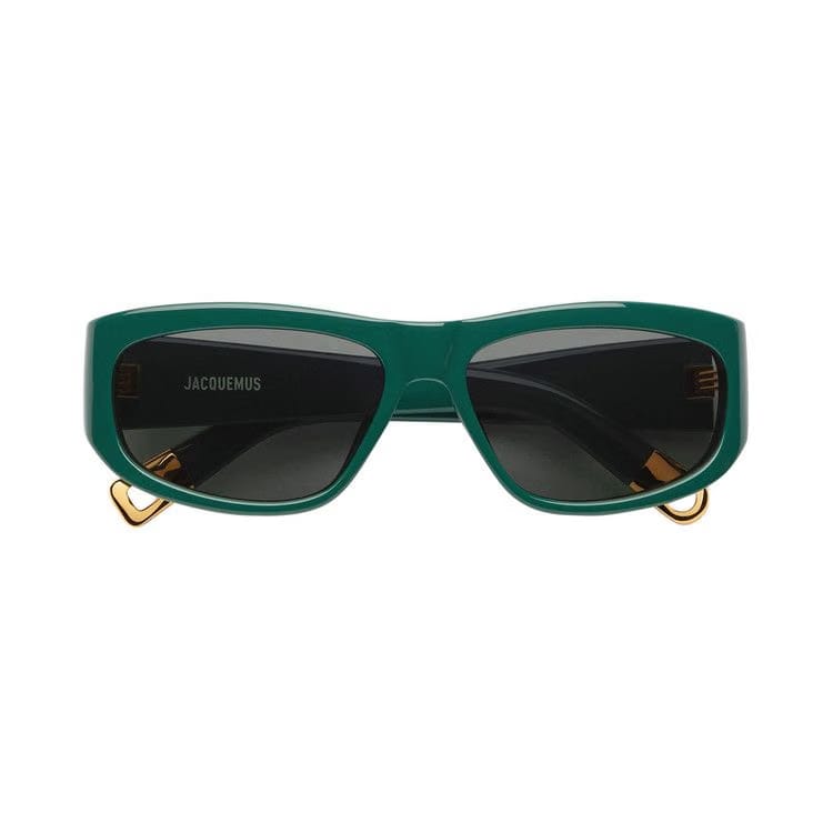 Jacquemus Pilota Sunglasses Dark Green