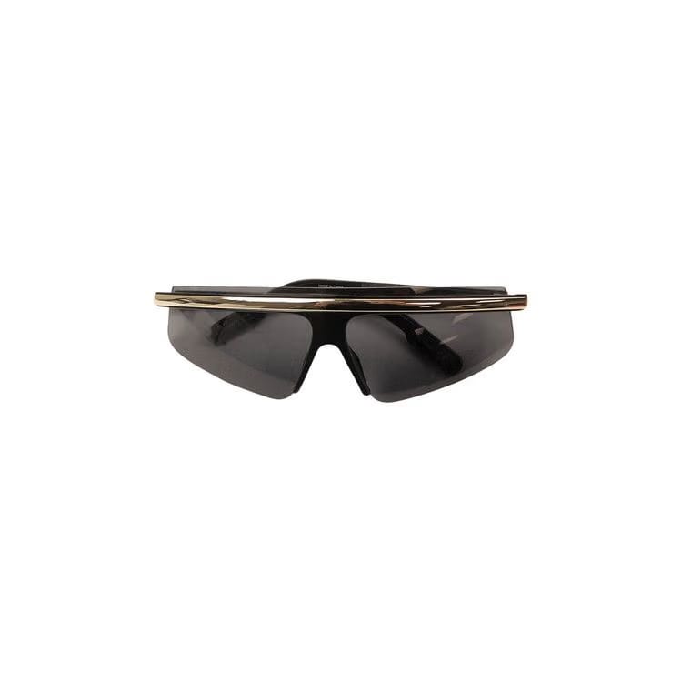 Kenzo Metallic Rim Visor Sunglasses Black