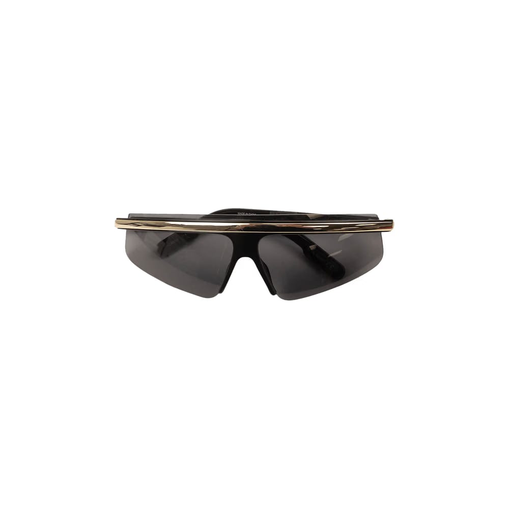 Kenzo Metallic Rim Visor Sunglasses Black