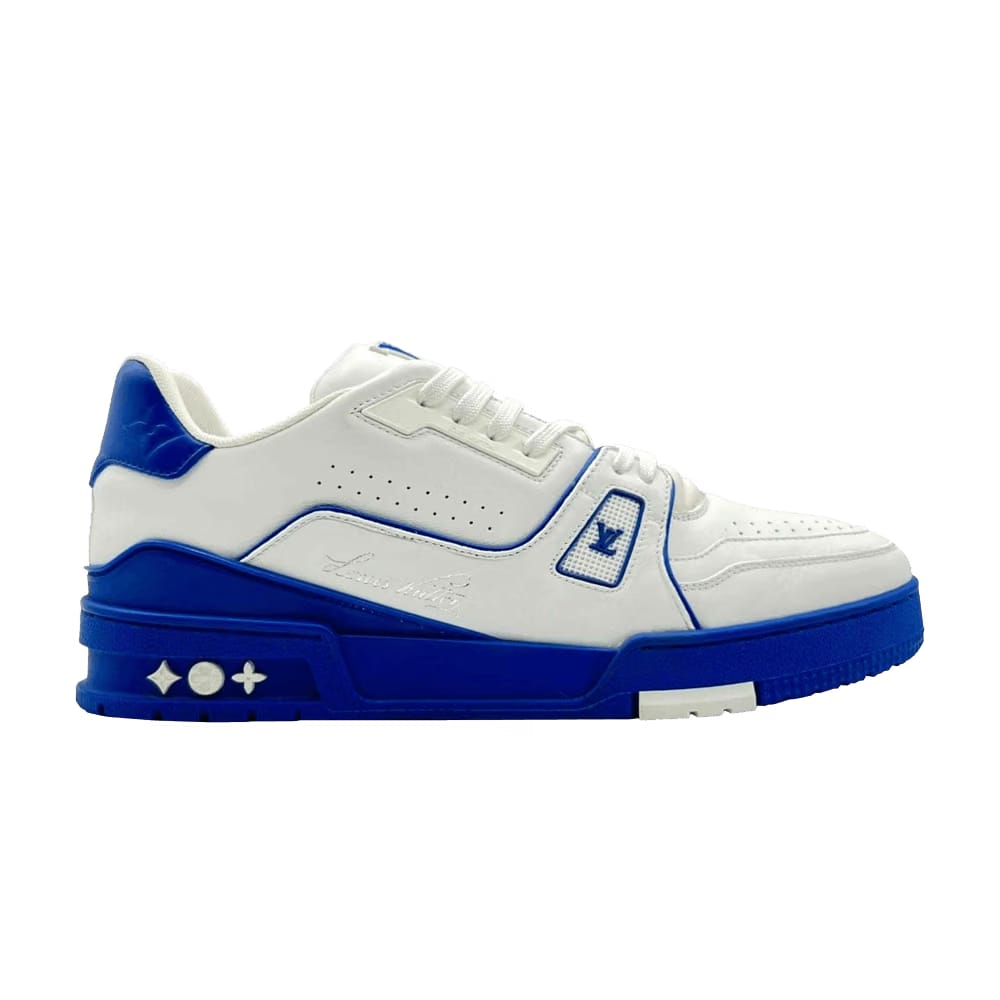 Louis Vuitton Trainer Low Signature - White Blue