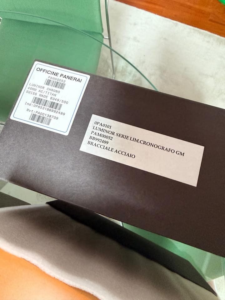 Panerai Luminor Chrono Nos full set