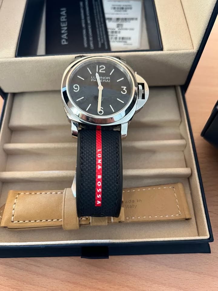 Panerai Luminor Base Logo 44mm Pam01086 Full set + Luna rossa new strap + warranty till 2032