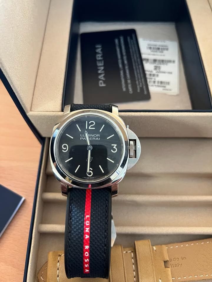 Panerai Luminor Base Logo 44mm Pam01086 Full set + Luna rossa new strap + warranty till 2032