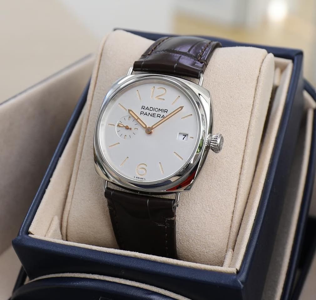 Panerai Radiomir Quaranta PAM01292 Steel Case Ivory Dial 40mm New Full set