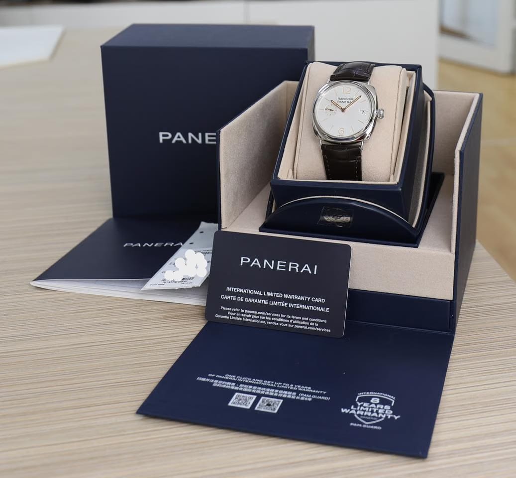 Panerai Radiomir Quaranta PAM01292 Steel Case Ivory Dial 40mm New Full set