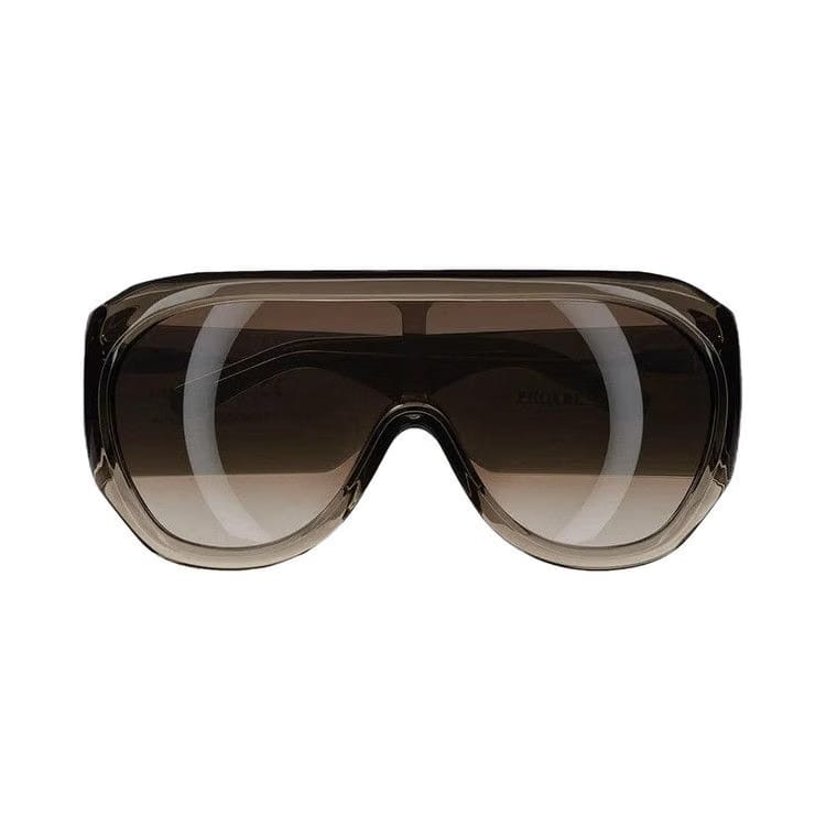 Phoebe Philo Bombé Oversized Frame Sunglasses Fume