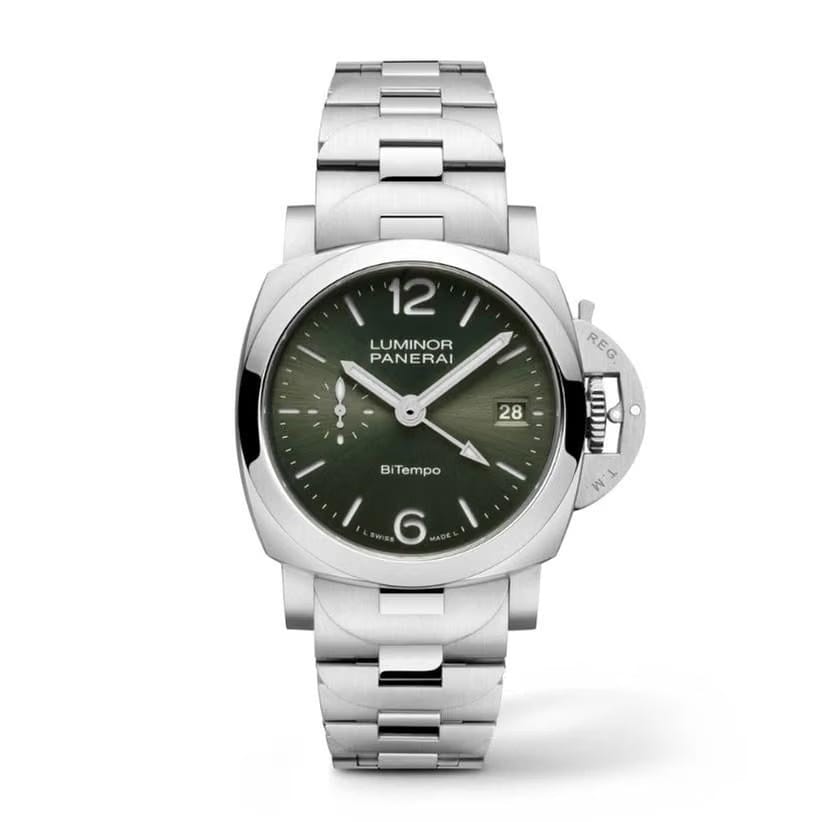 Panerai Luminor Quaranta Bitempo Green Dial Pam01640 gmt Full set