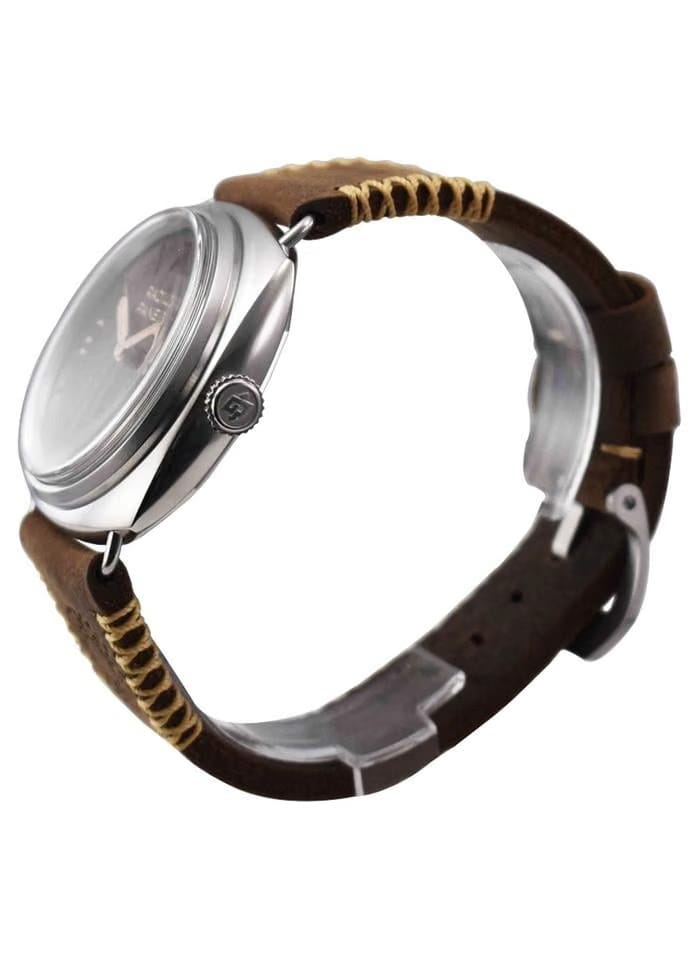 Panerai PAM 1243 Radiomir Eilean in Steel on Brown Calfskin Leather Strap with Brown Dial