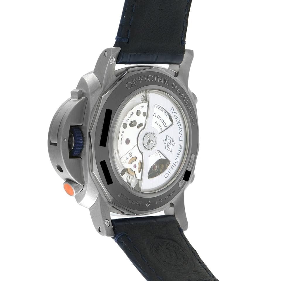 Panerai Officine Luminor Regatta Blue Mare Titanium Watch pam01216