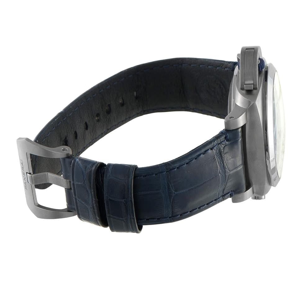 Panerai Officine Luminor Regatta Blue Mare Titanium Watch pam01216