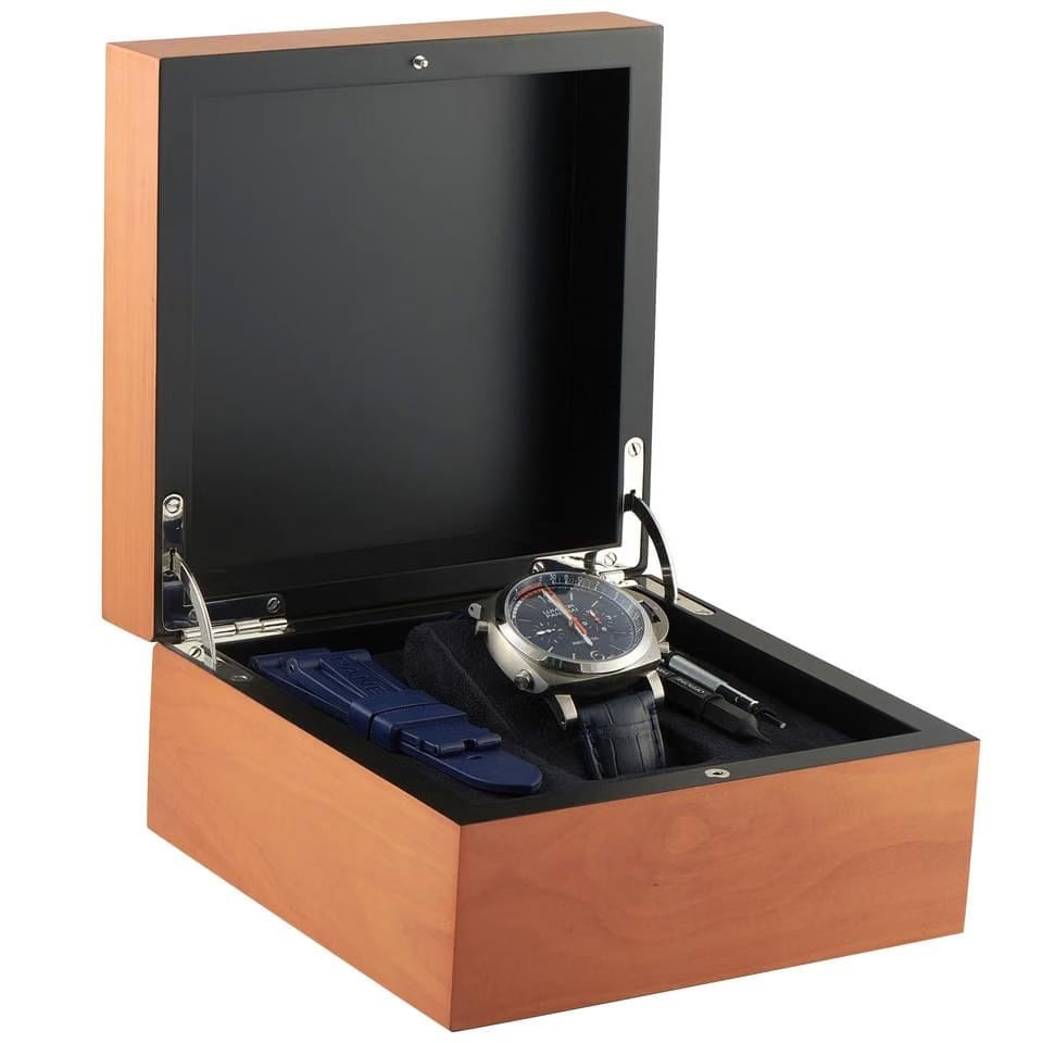 Panerai Officine Luminor Regatta Blue Mare Titanium Watch pam01216