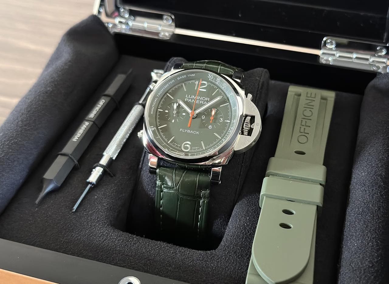 Panerai1950 3 Days Chronograph Flyback Luminor Chrono Limited Edition Very Rare 1 of 110 100% UNWORN