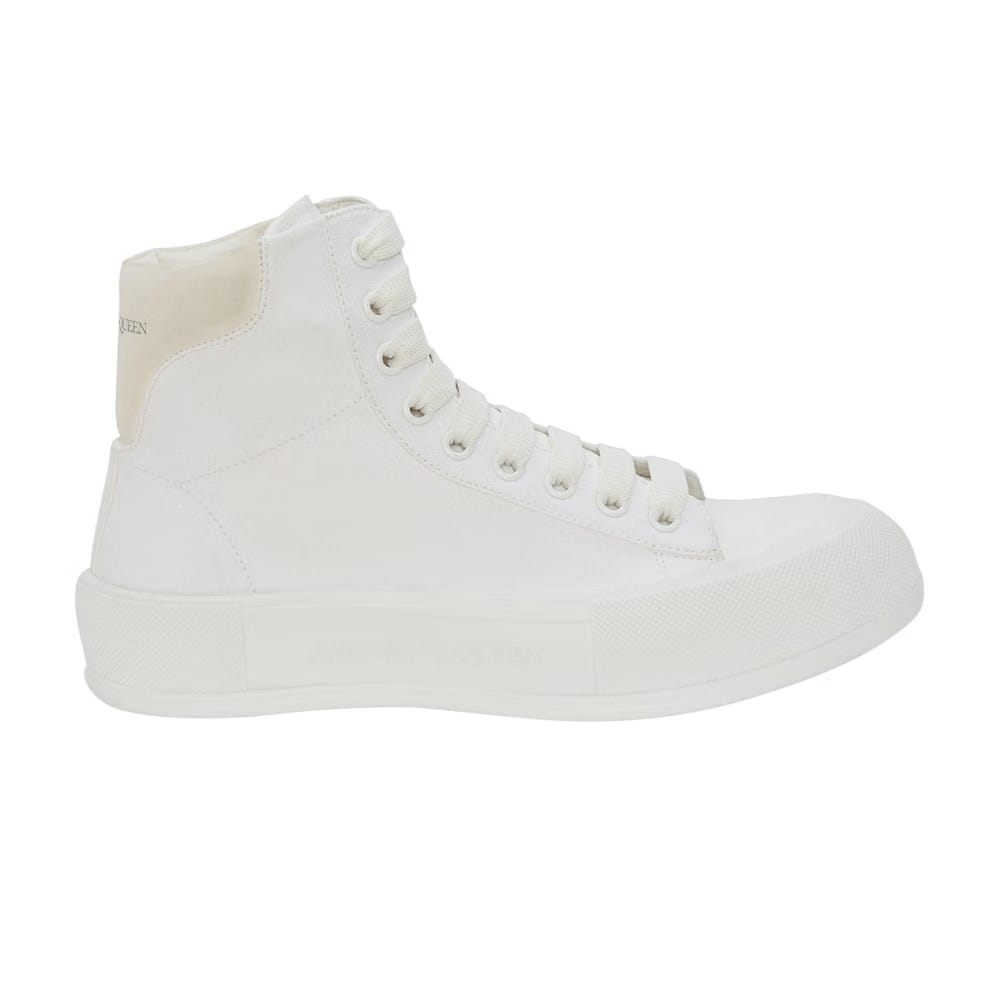 Alexander McQueen Deck Plimsoll High White