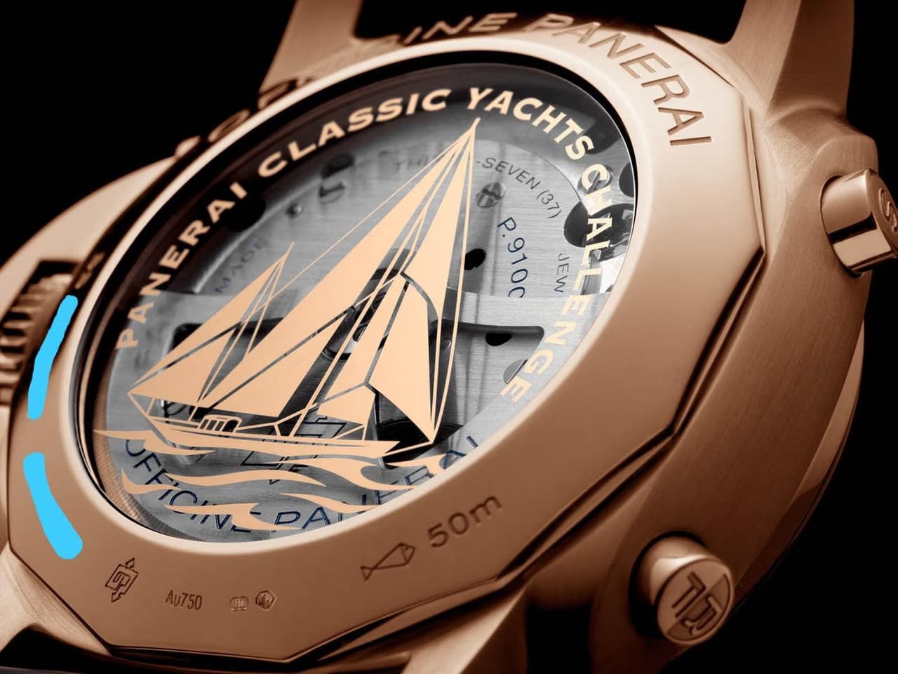 Panerai Luminor Yacht Challenge Flyback Chronograph Twin-Barrel 18kt Rose Gold Limited PAM01020