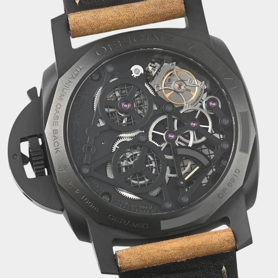 Panerai Luminor 1950 Lo Scienziato Tourbillon / GMT Ceramic / 48 mm / Box&Papers / PAM 00528