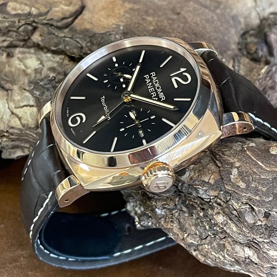 Panerai Radiomir 1940 Tourbillon GMT Oro Rosso Ref. PAM00558 Full-Set