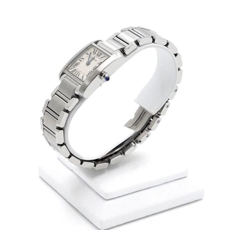 Cartier Tank Française Small Steel Quartz Women's Watch W51008 Q3