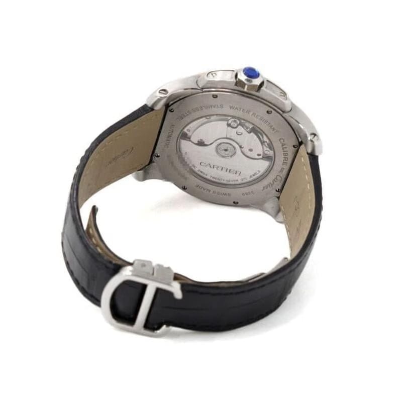 Cartier Calibre de Cartier Automatic 42mm Leather Strap Men's Watch W7100051