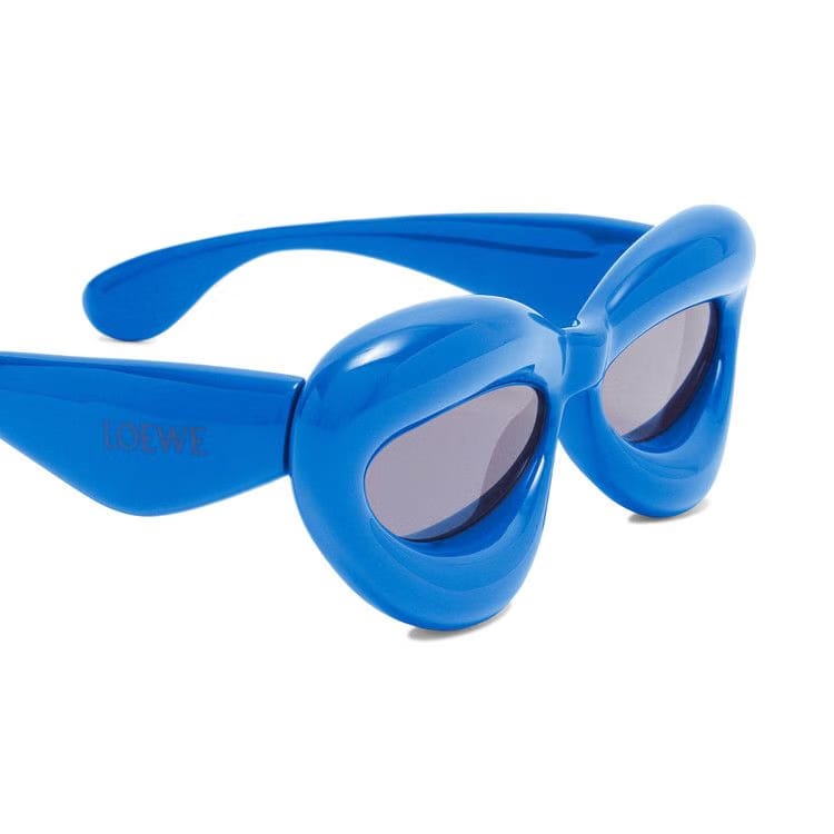 Loewe Inflated Cat Eye Sunglasses In Ink Blue