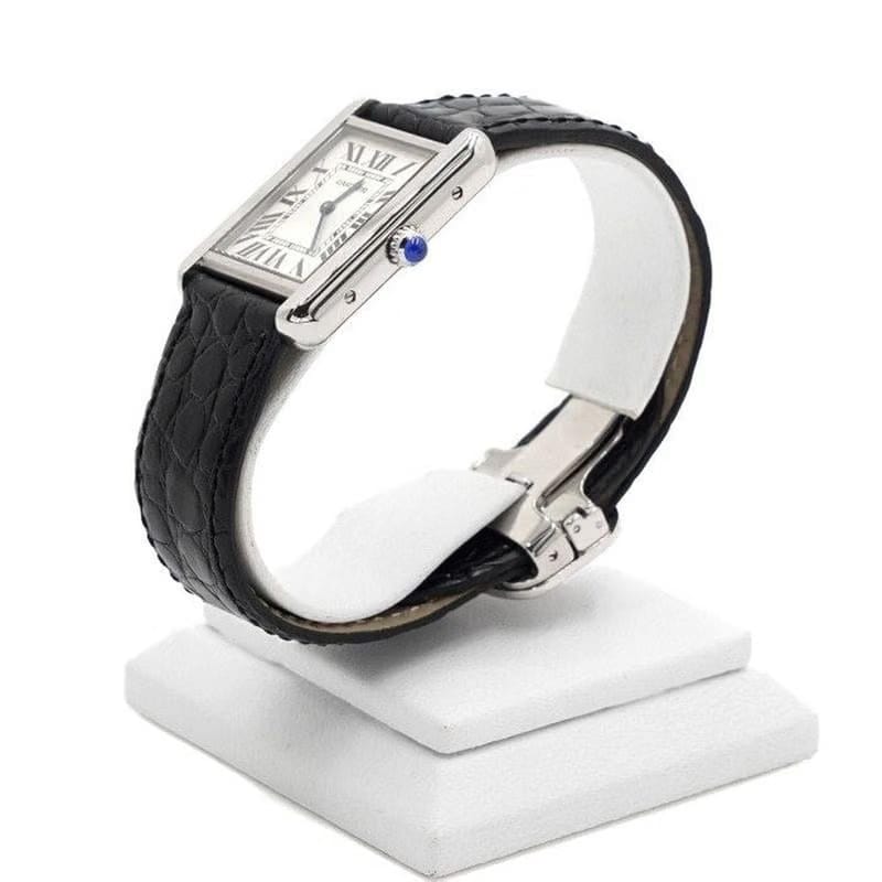 Cartier Tank Solo Small Leather Band Quartz Women's Watch 1018255