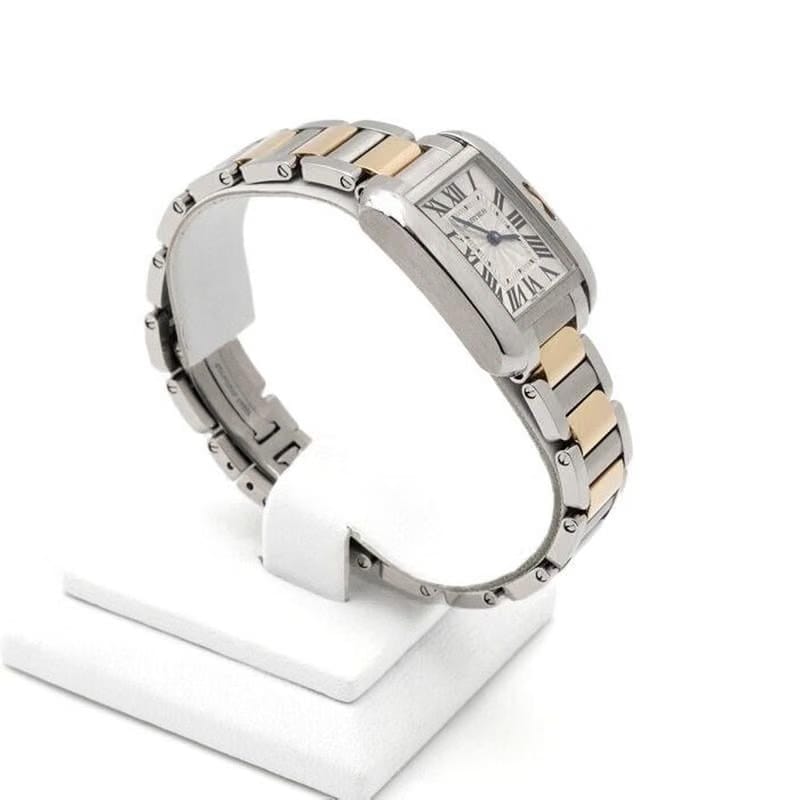 Cartier Tank Anglaise18 K Gold Combination Tank Anglaise Small Quartz Women's Watch W5310046