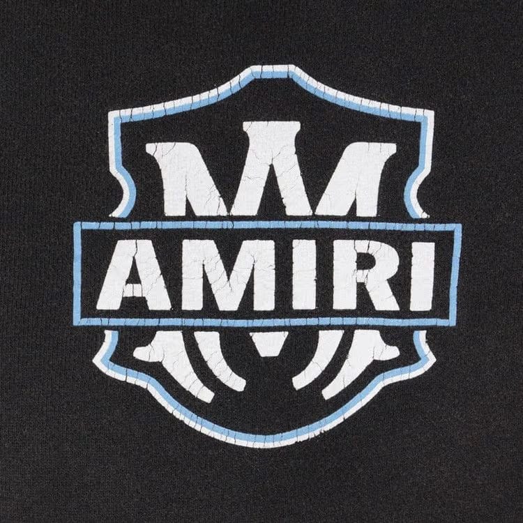 Amiri MA Flames Zip Hoodie Black