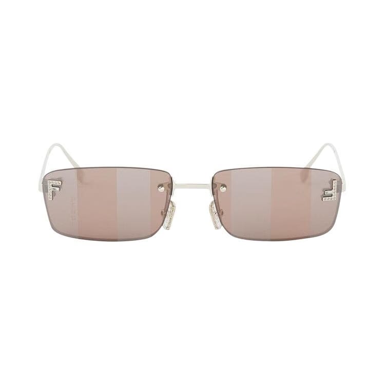 Fendi First Crystal Sunglasses Gold/Brown Mirror