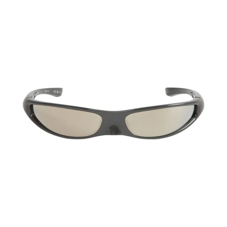 Balenciaga Blade Rectangle Sunglasses Grey/Ivory