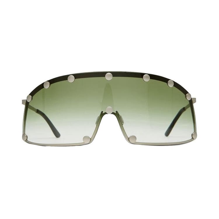 Rick Owens Shielding Sunglasses Silver Temple/Bosco Degrade Lens
