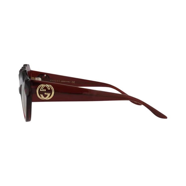 Gucci Cat Eye Sunglasses Burgundy/Yellow