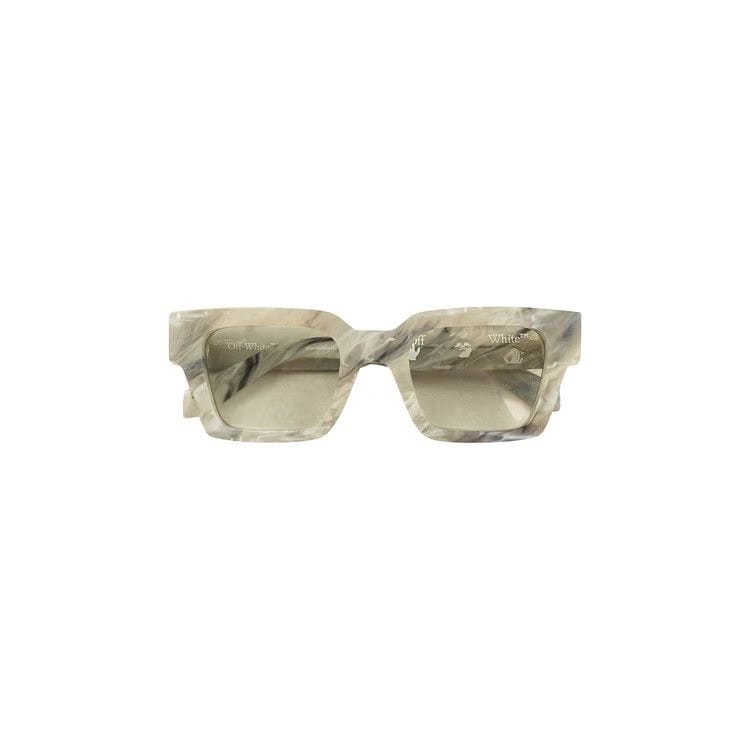 Off-White Acetate Marble Sunglasses Grey