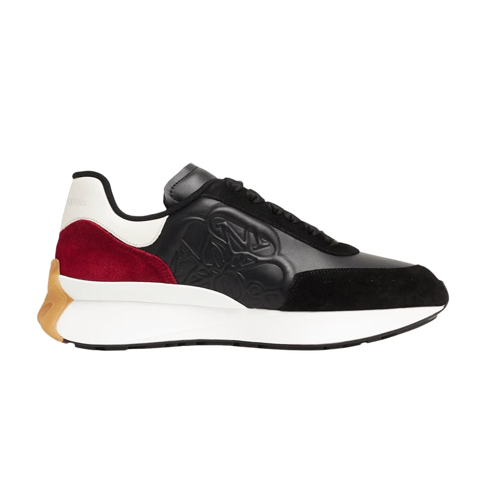 Alexander McQueen Sprint Runner Black Burgundy