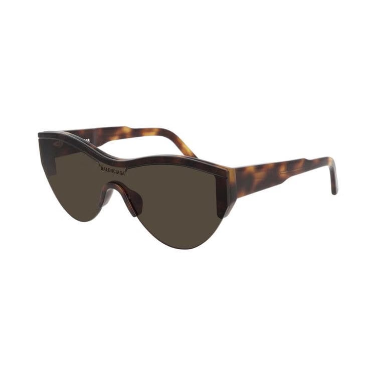 Balenciaga Shield Sunglasses Havana/Brown