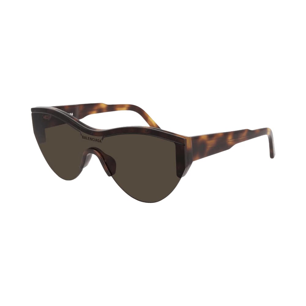 Balenciaga Shield Sunglasses Havana/Brown