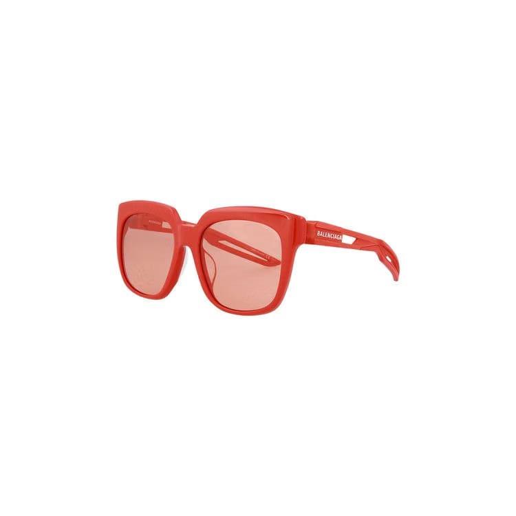 Balenciaga Round Frame Sunglasses Red