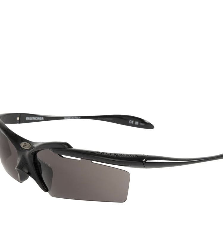 Balenciaga Turbo Rectangle Sunglasses Black