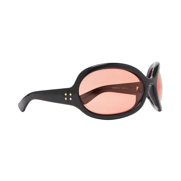 Gucci Oversized Oval Sunglasses Black