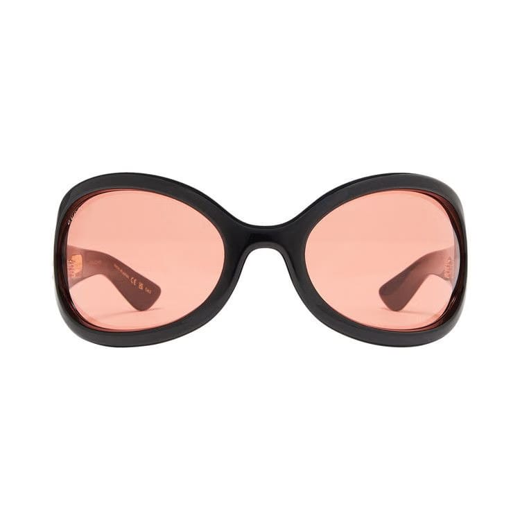 Gucci Oversized Oval Sunglasses Black