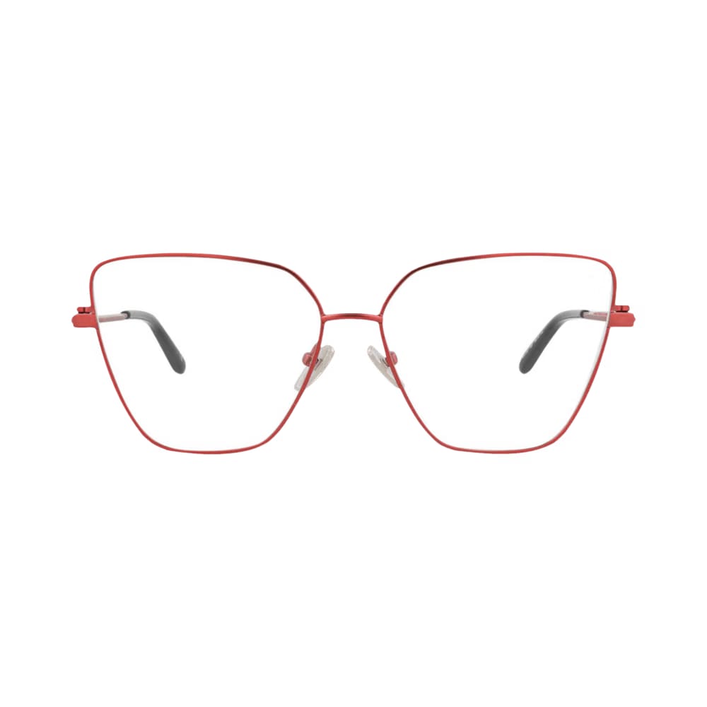 Balenciaga Cat Eye-Frame Metal Optical Frames Red Transparent