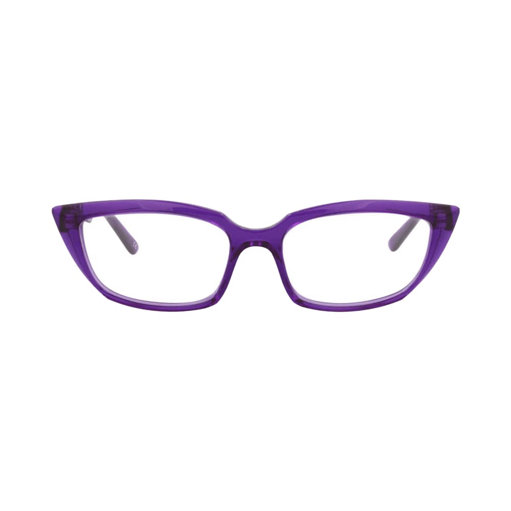 Balenciaga Cat Eye-Frame Acetate Optical Frames Violet Transparent