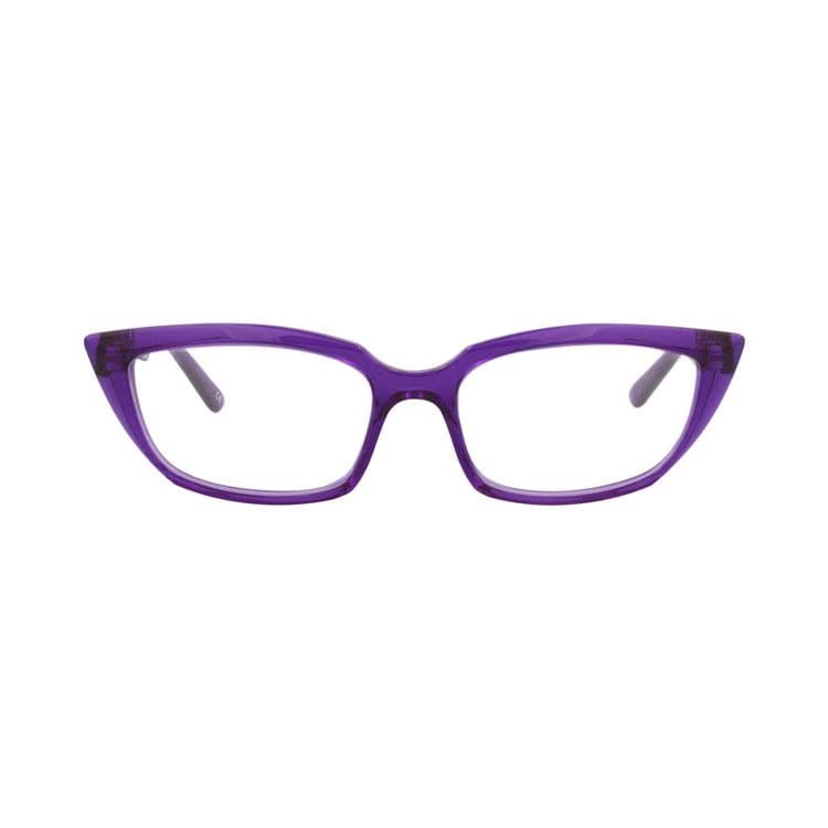 Balenciaga Cat Eye-Frame Acetate Optical Frames Violet Transparent