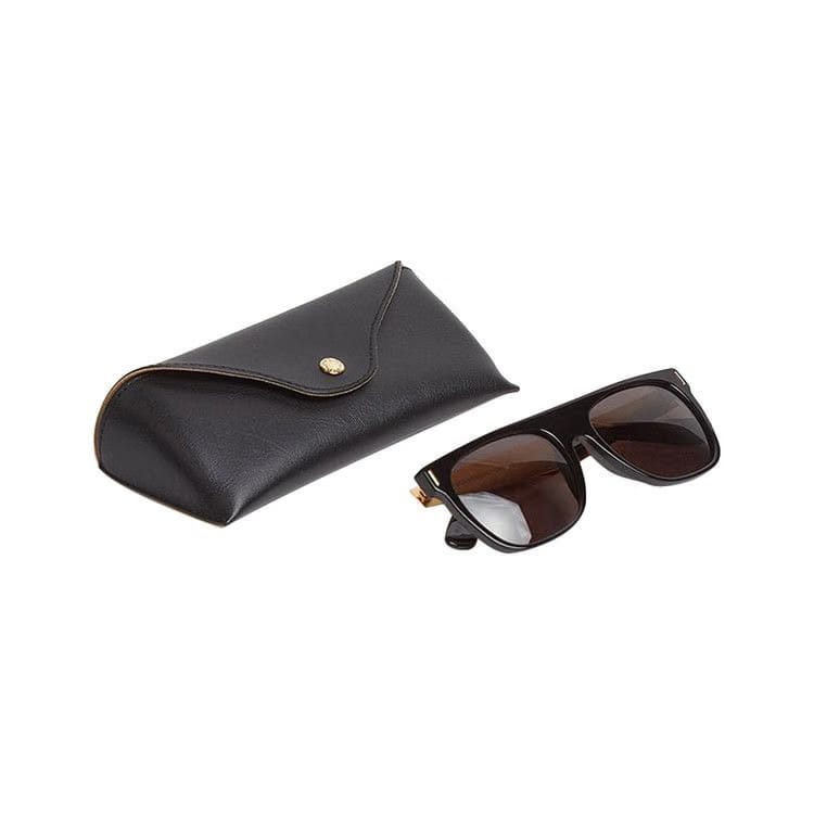 SUPER by RetroSuperFuture Flat Top Francis Sunglasses Black/Gold