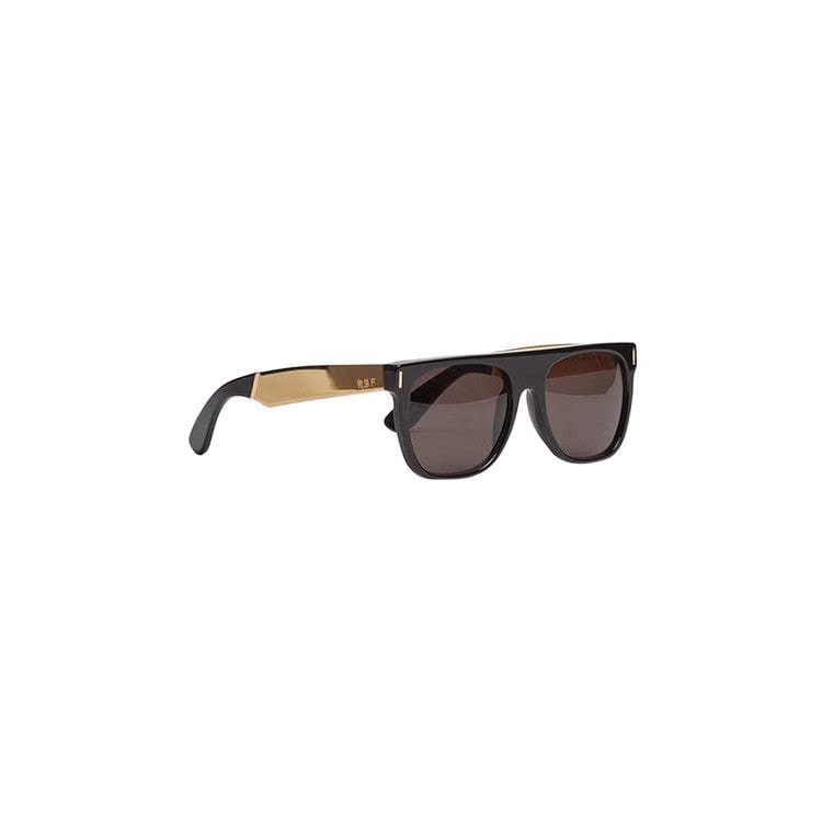 SUPER by RetroSuperFuture Flat Top Francis Sunglasses Black/Gold