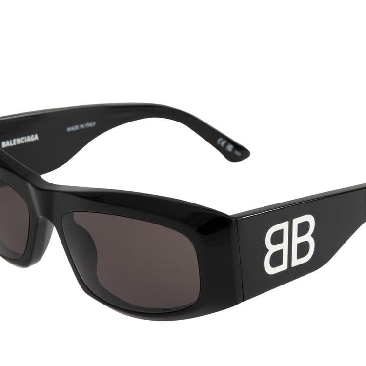 Balenciaga Signature Square Sunglasses Black